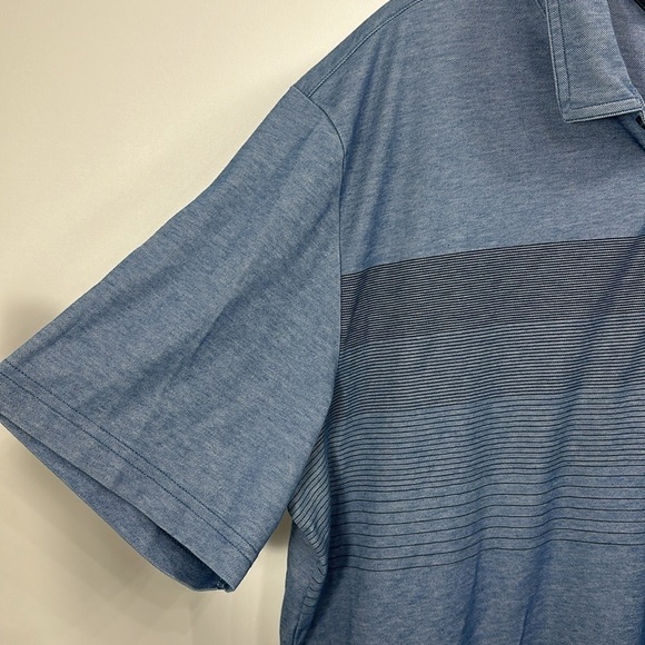 Travis Matthew Coastal Chest Striped blue Polo size XXL. Blue.Pima cotton - Picture 3 of 11